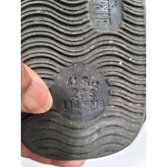 Birkenstock Style Black Double Strap Slide Sandals With Buckles Size 41 - Picture 9 of 15